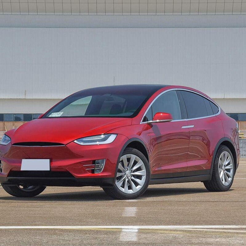 Front Air Vent Cover 2 Pieces for Tesla Model X ABS Plastic Car Accessories (Front Air Vent Cover, Imitation Carbon Fi