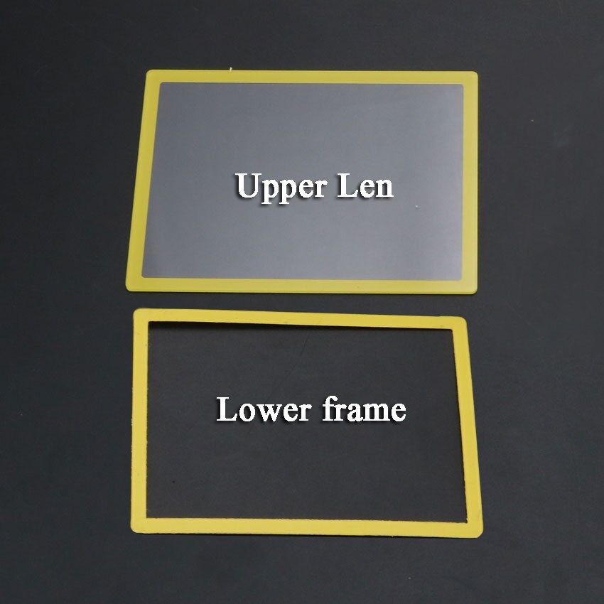 YuXi 1 einstellen Ober LCD Bildschirm Len Kunststoff Abdeckung + unteren rahmen Ersatz Für NDSL für DS Lite Spielkonsole: Gelb