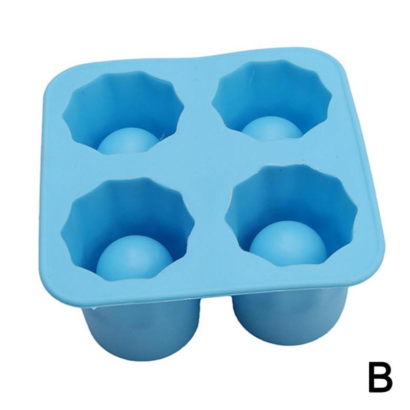 Ice Cube Tray Mold Makes Shot Glasses Ice Mold Novelty Ice Summer Tool Shot Ice Mold Kitchen Tools Drink Glass Tray R0X7: Green