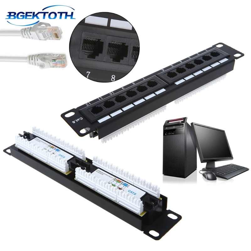 12 -porttinen verkkokaapeli patch panel patch panel utp lan verkkosovittimen kaapelin liitin maalis 29