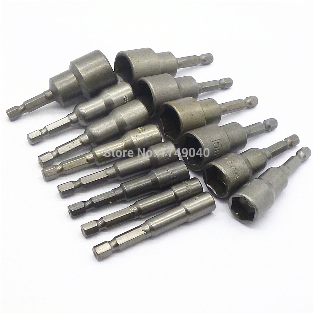 M13 Hex Magnetischer Muttern-Treiber – Steckschlüssel-Set Aus Chrom-Vanadium-Stahl, Für Bohrmaschinen & Akkuschrauber