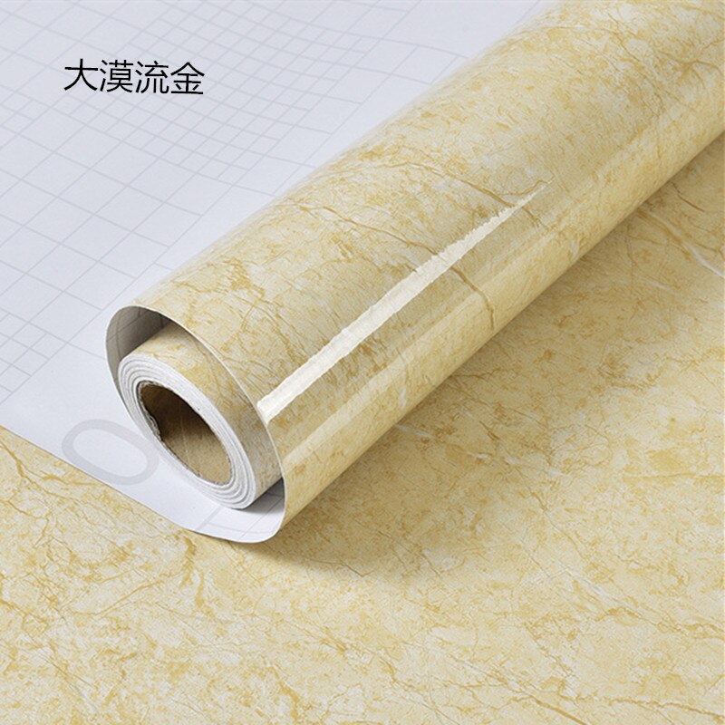 Marble Wall Sticker Waterproof PVC Self Adhesive Wallpaper Heat Resistant Kitchen Countertops Table Furniture Cupboard Wallpaper: 9433-E