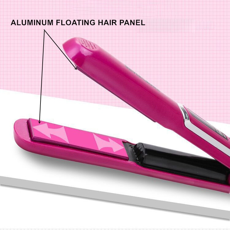 Cordless Use Hair Straightener Iron Wireless Hair Curler 2500mAh Battery Powered with Charge Socket USB Charge