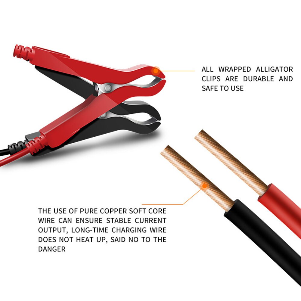 Touch Screen 12v Digital LCD Display Car Battery Charger 24v Full Automatic Power Puls Repair Chargers Auto Battery Terminal