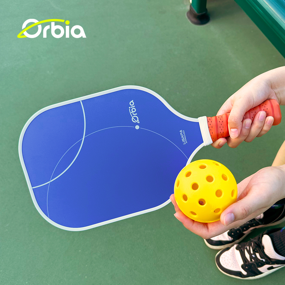 Orbia-juegos de Paddle Pickleball con bolsa de red, 4 bolas, 2 Paddle, transpirable, Pro, fibra de vidrio