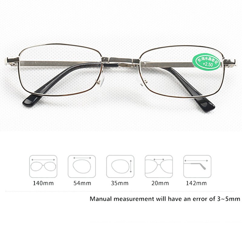 Gafas de lectura plegables para hombre y mujer, lentes de lectura portátiles con estuche, lentes de aumento para presbicia, Lentes de vidrio de