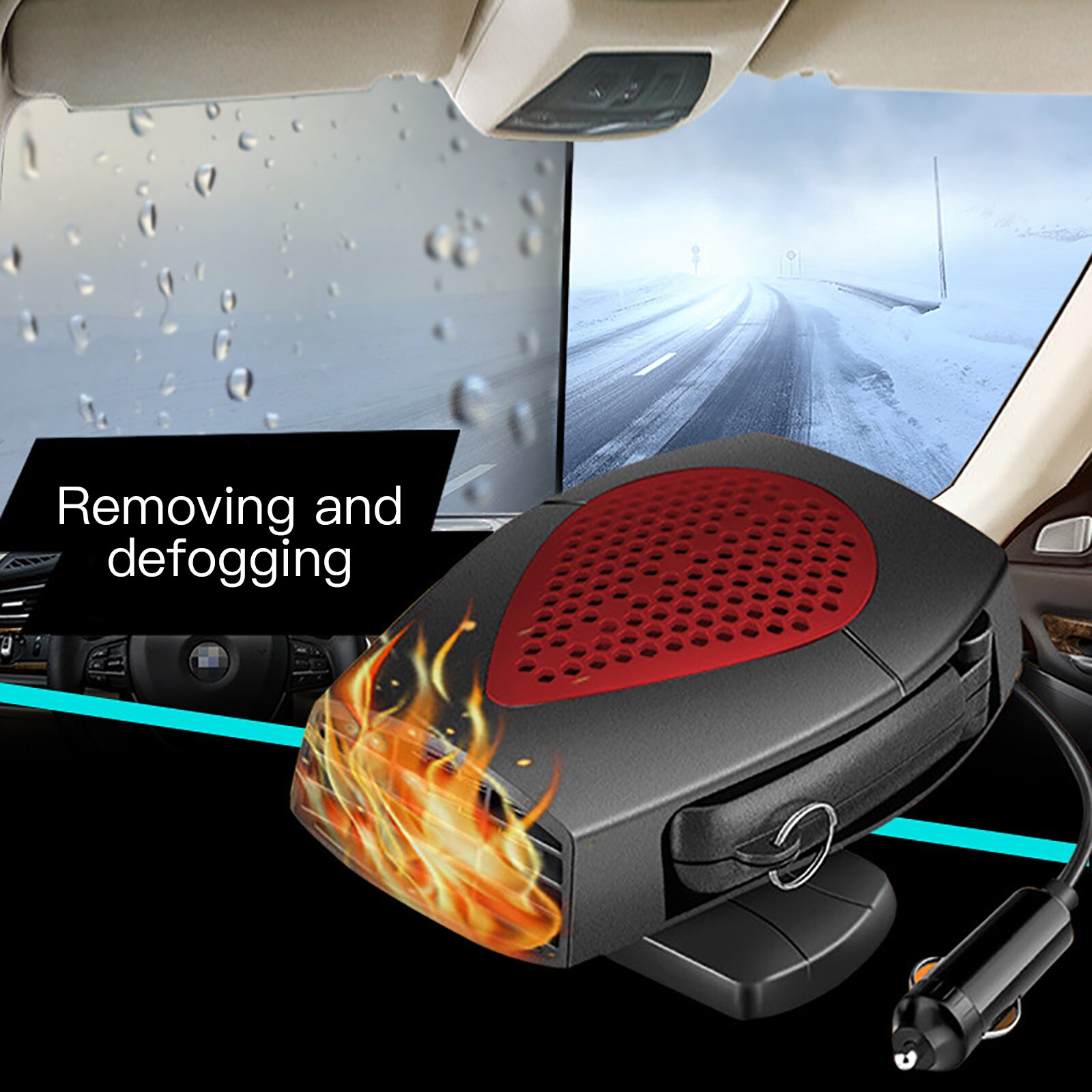 Winter Car Heater 12V 24V Auto Windshield Demister Defroster Car Interior Heater Fan Portable Car Heaters