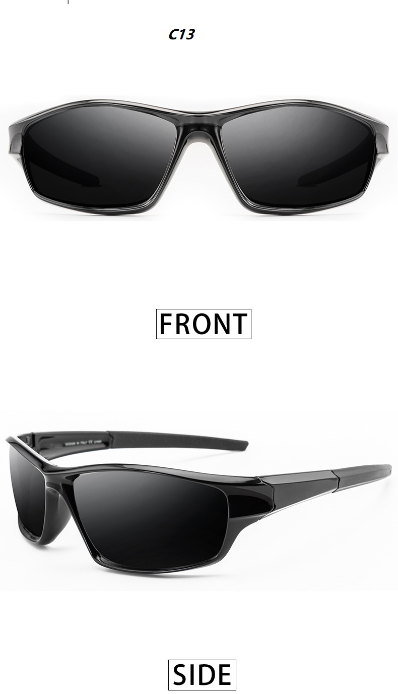 Gloednieuwe gepolariseerde bril heren dames visbril zonnebril camping wandelen rijden brillen sportzonnebril: Bruin