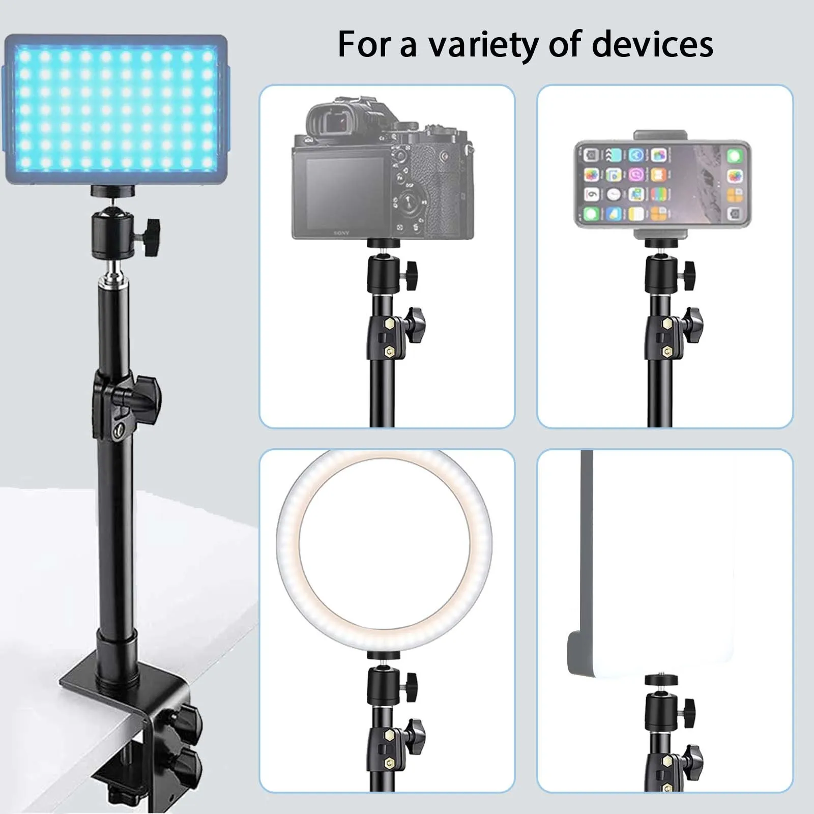 Supporto Per Telefono In Testa Con Luce - Per Video, Fotografia E Attività Hands-Free - Foto 3
