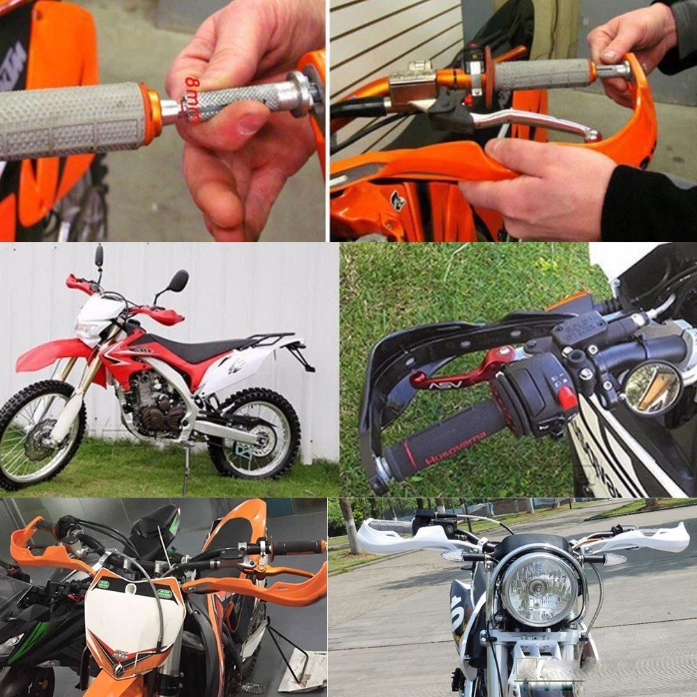 Manillar motocicleta Dirt Bike Brush Bar guardamanos Protector ancho para barra gruesa guarda ancho para barra gruesa