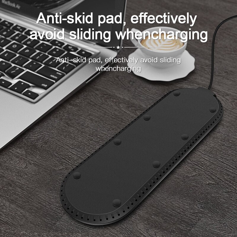3 in- in-1 draadloze oplader voor iphone x xs max  xr 11 pro, snel draadloos opladen voor apple watch 2 3 4 5 airpods qi-oplaadstation