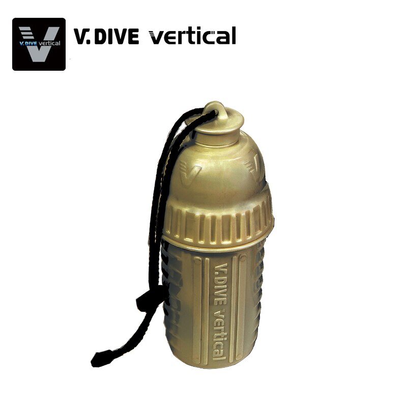 V. Dive Persoonlijke Droge Doos Waterdichte Droge Doos Bus Dive Strand Opslag Container Doos Met Opknoping Pols Lijnklem Band: Golden