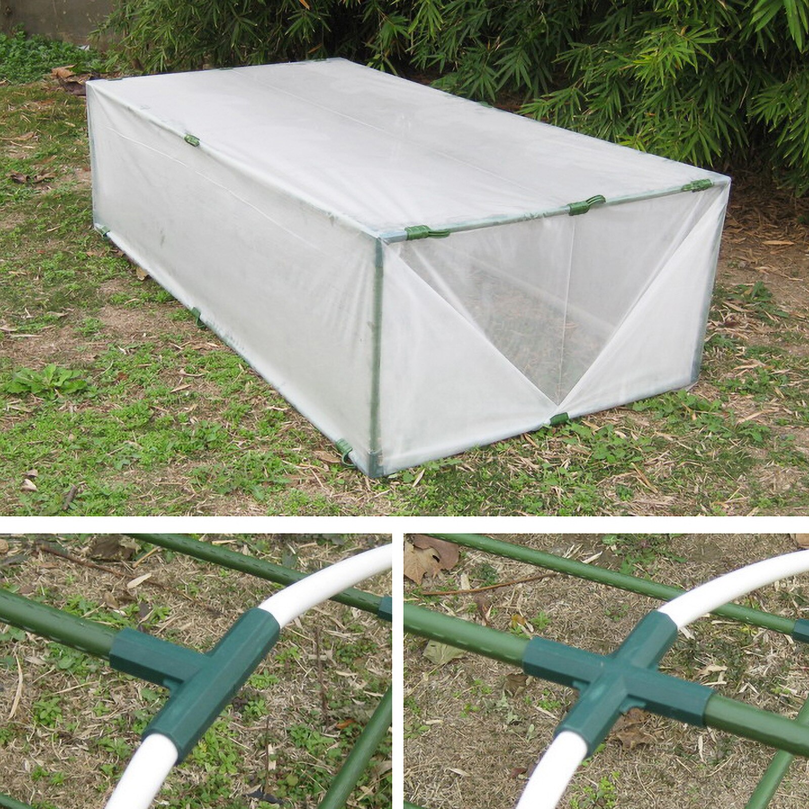 5PCS Greenhouse Frame Connector Plants Awning Pillar Connectors Climbing Plants Awning Pipe Pole Connecting Joints Bracket Parts