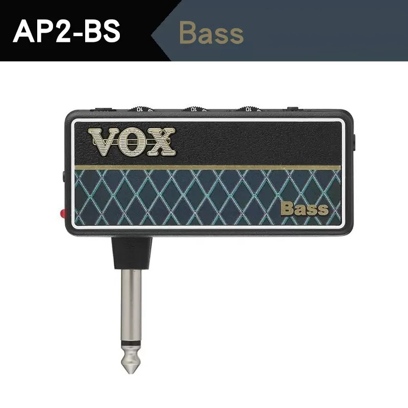 Vox amplug 2 ap2/ bs gitarrhörlurar elgitarrförstärkare: Röd