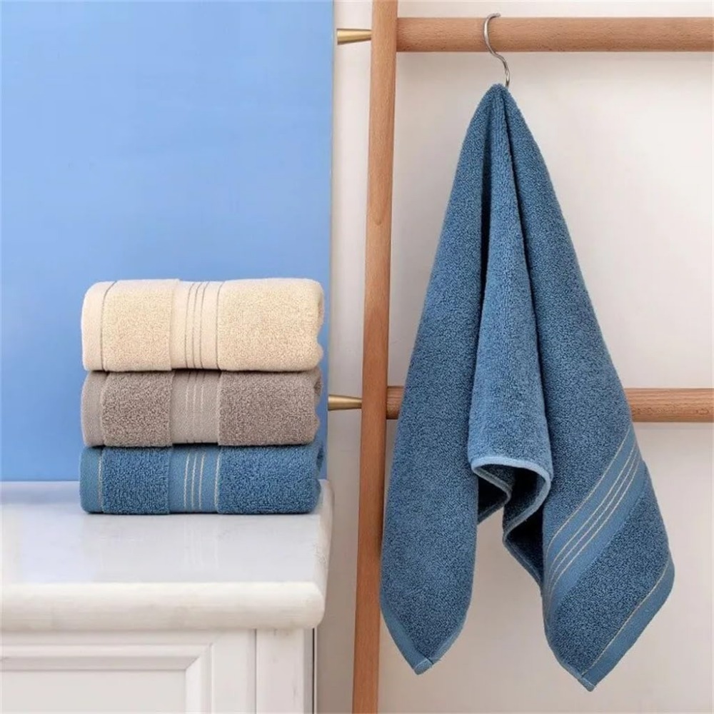 Toalla absorbente gruesa de algodón puro, toalla facial suave y absorbente de secado rápido, gimnasios, hoteles, hogar, toallas de mano, accesorios de baño
