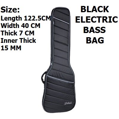 Akustisk gitarrväska 41 tums balladgitarrväska elgitarrväska 36 tums folkgitarrväska basväska gitarrskyddsväska: Baspåse 14.5mm