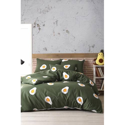 Avocado 100 Katoen Ranforce Tek Persoonlijkheid Avacado Dekbedovertrek Set 1 Pcs 160X200 Cm Dekbedovertrek 1 Pcs 50X70 Cm Kussensloop