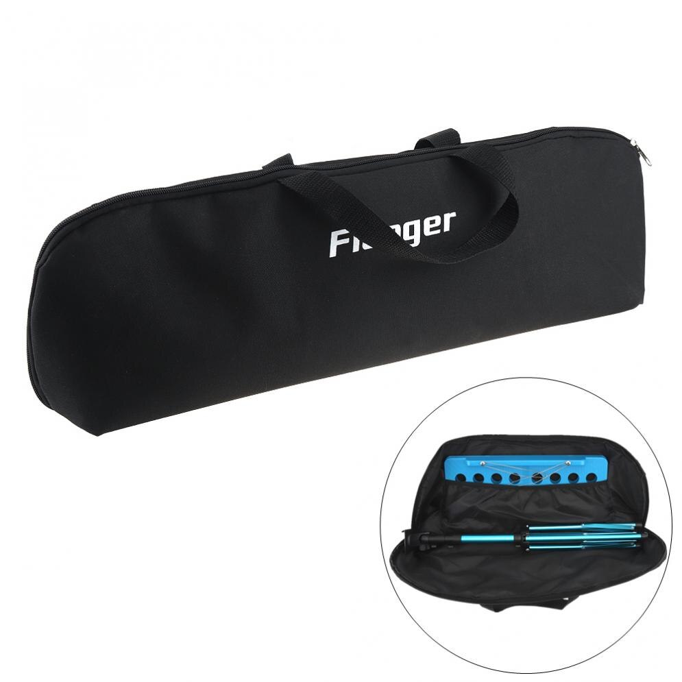 Flanger Folding Lightweight Music Stand ABS Sheet Aluminum Alloy Tripod Stand Holder Height Adjustable with Carrying Cotton Bag