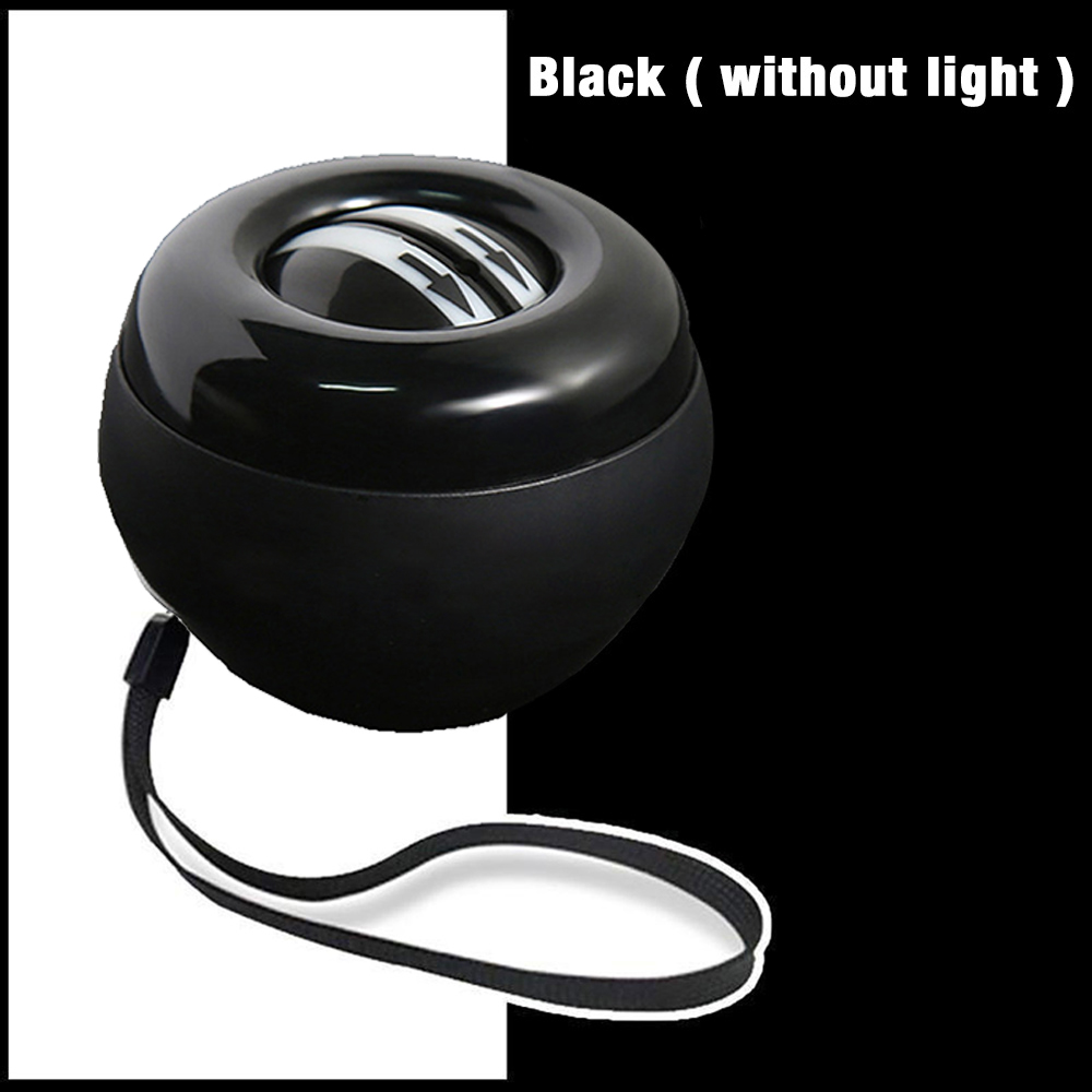 Self-starting Wrist Power Hand Muscle Relax Spinning Wrist Trainer Exercise Equipment Strengthener With LED Light: Beige