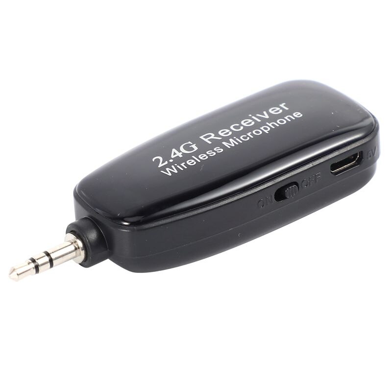 2.4G Lavalier Microphone Camera Microphone Long-Distance Mic for Phone DSLR TV PC and Amplifier