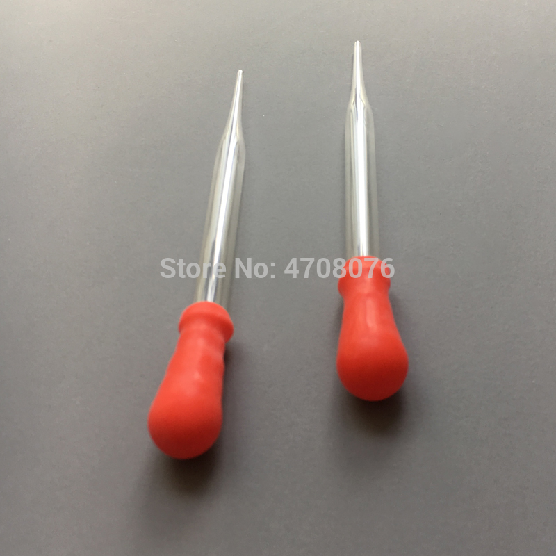 20pcs/pack Glass Pasteur pipettes with rubber head Transfer dropper with cover Borosilicate dropping tube Pyrex pipette filler