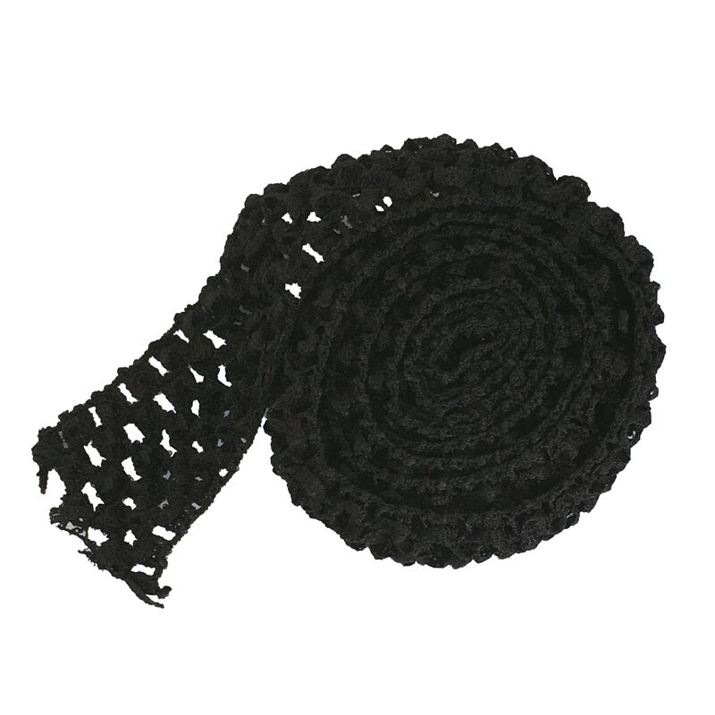 1.5 Inch Wide Crochet Headband Elastic Bands 1 Meter For Tutu Skirts Hair Bands Crochet Elastic Waistband By The Meter