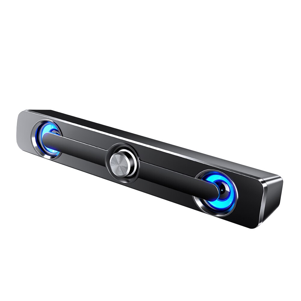 Mini Usb Wired Krachtige Stereo Laptop Tablet Speakers Bluetooth Luidspreker: Black Bluetooth