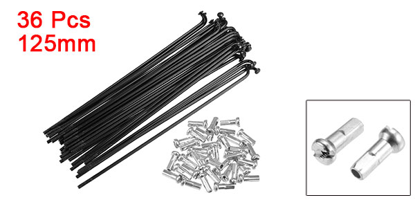 X Autohaux 36pcs 14G J Bend Bicycle Steel Spokes 119mm 125mm 136mm 138mm 141mm 144mm 153mm 158mm 169m Cycle Spokes with Nipples: Yellow