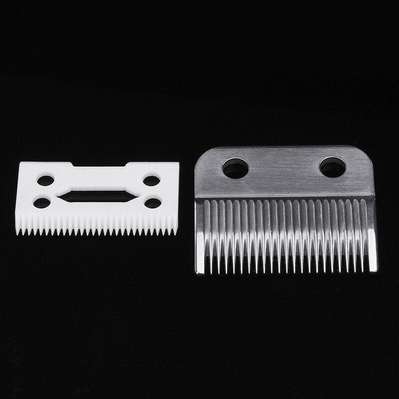 2Pc Hair Beard Replace Ceramic Blade Cutter Metal Bottom for Wahl Shear Clipper