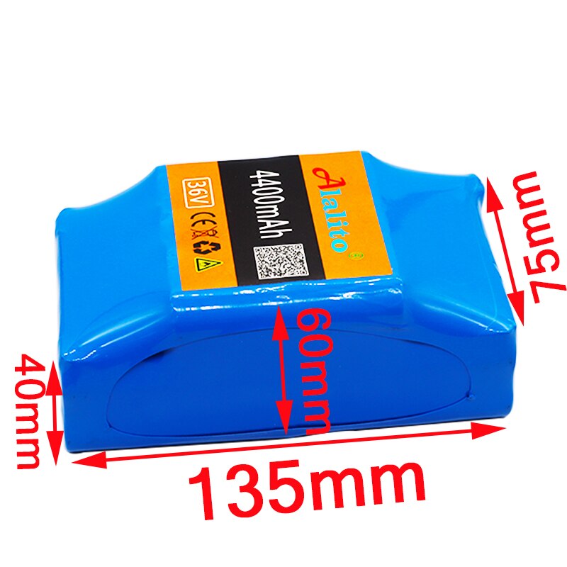 100% 36v 4.4ah lithium battery 10s2p 36v battery 4400mAh lithium ion pack 42V 4400mah scooter twist car battery