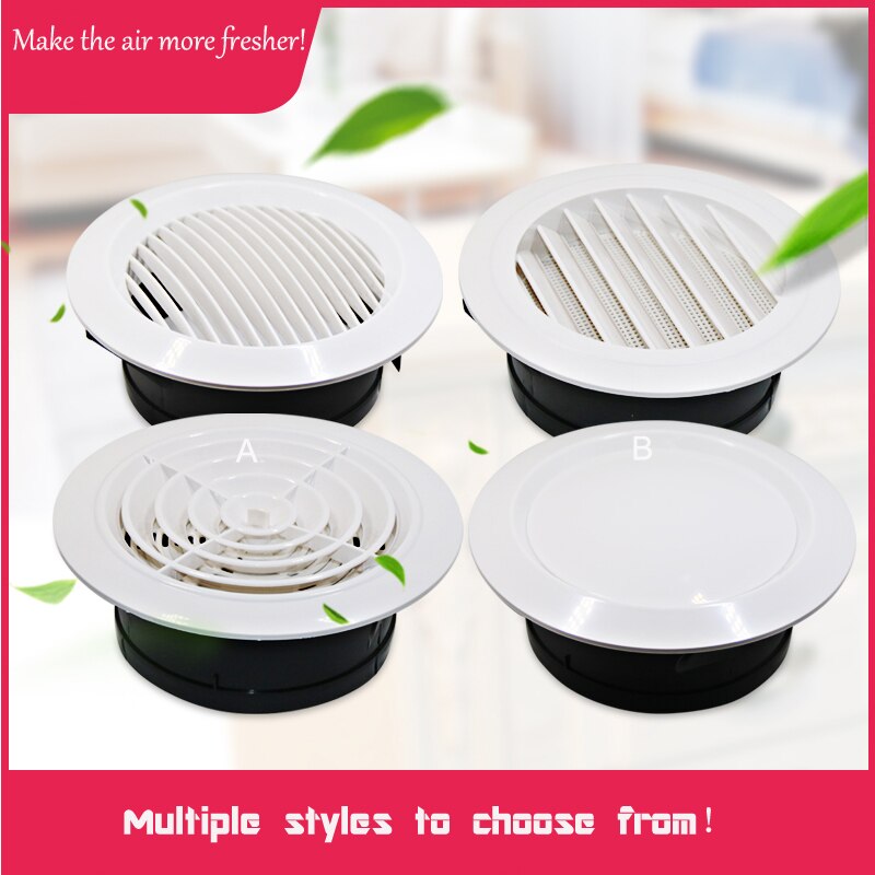 Kitchen Air Vent Bathroom Central Air Conditioning Cooling Ventilation Cover Exhaust Fan Ceiling Wall Mount Air Outlet Grille