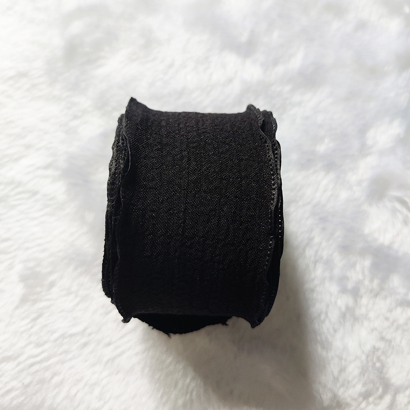 Ruban en Tulle plissé en queue de poisson de 9M, parfait pour l'emballage de bouquets et la décoration de gâteaux, matériel d'artisanat polyvalent pour le bricolage: Black
