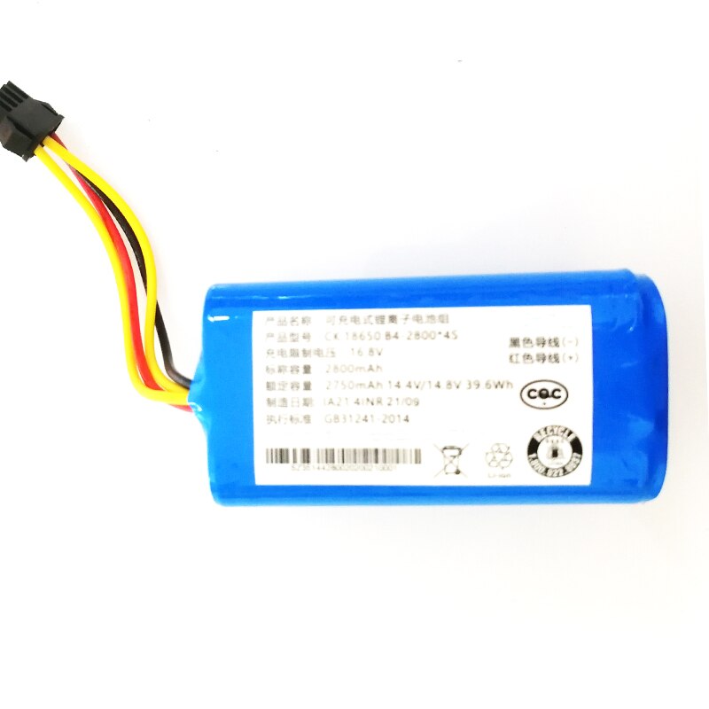14.8v 2800 li-ionen-akku für redmond reb -r450 rv-r450 saugroboter