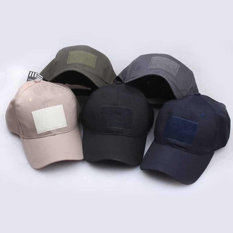 Unisex mænd kvinder ensfarvet patch justerbar baseball cap velcro cap udendørs sol hat snapback hat streetwear