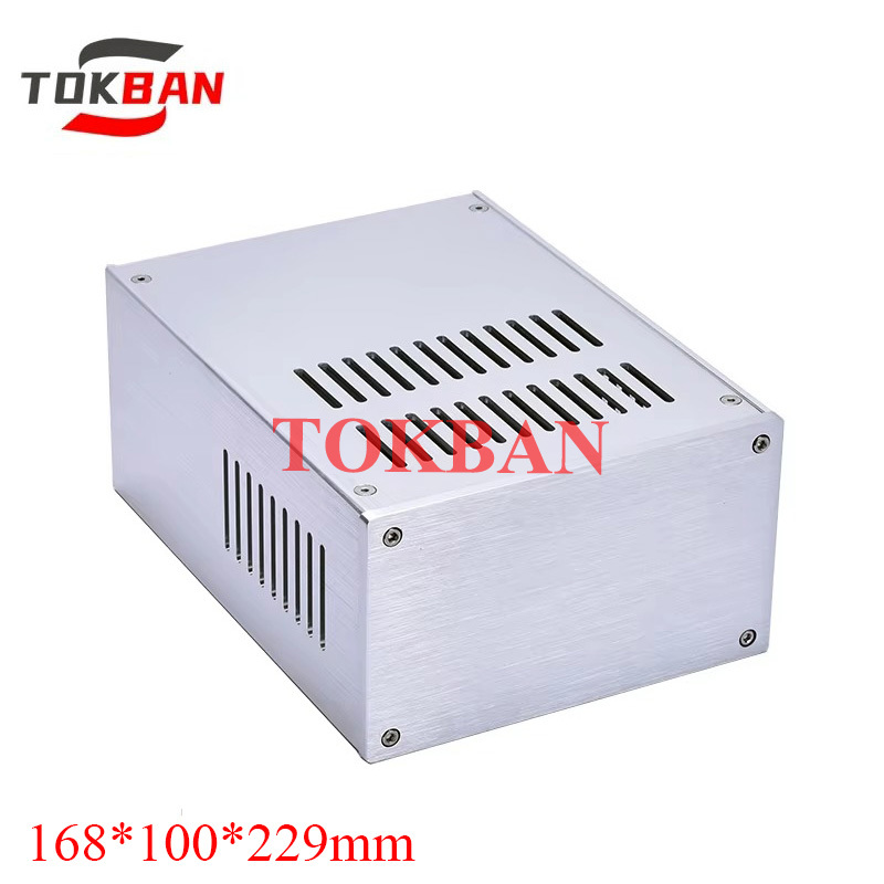 Tokban 168*100*229mm All-aluminum Power Amplifier Chassis Enclosure Multifunctional Audio Amplifier Case Shell