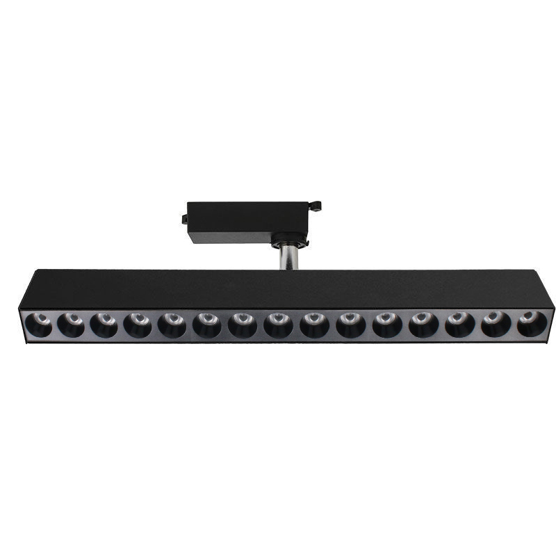 Embutido LED Track Lights, Grille Lamp Series, sala de estar Spotlight, Downlight sem luz principal, 10W, 12W, 18W, 24W, 30W: ROXO / green