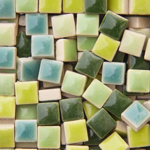 Azulejos de mosaico cuadrados de cerámica para manualidades, 1x1cm, mezcla de colores, azulejos de vidrio para manualidades DIY, suministros de arte, azulejos de mosaico hechos a mano, 500 Uds.: B