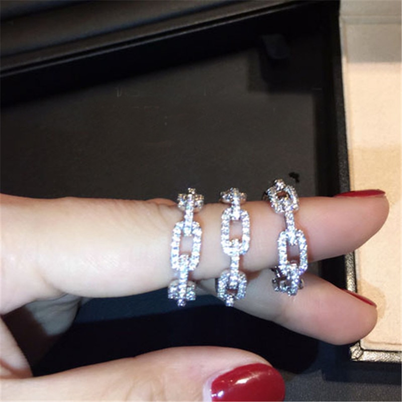 4 kolory wieczność zespół pierścień białe złoto wypełnione Pave AAAAA cz zaręczynowe obrączki dla kobiet Bridal Fine Party biżuteria prezent