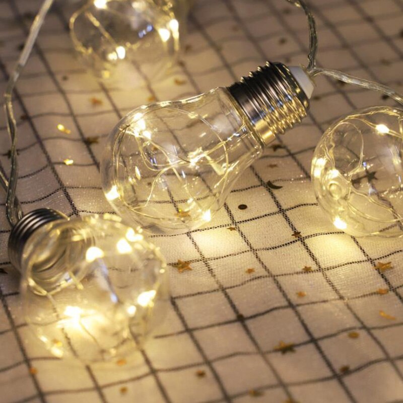 Koppartrådsljus ac & batteri fairy lights 20/10 lysdioder utomhusdekoration julglob belysningskedja