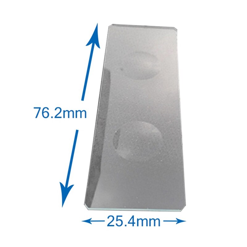 5PCS Reusable 1" x 3" Laboratorial Double Concave Biological Microscope Blank Glass Slides Lab Consumables for Liquid Specimen