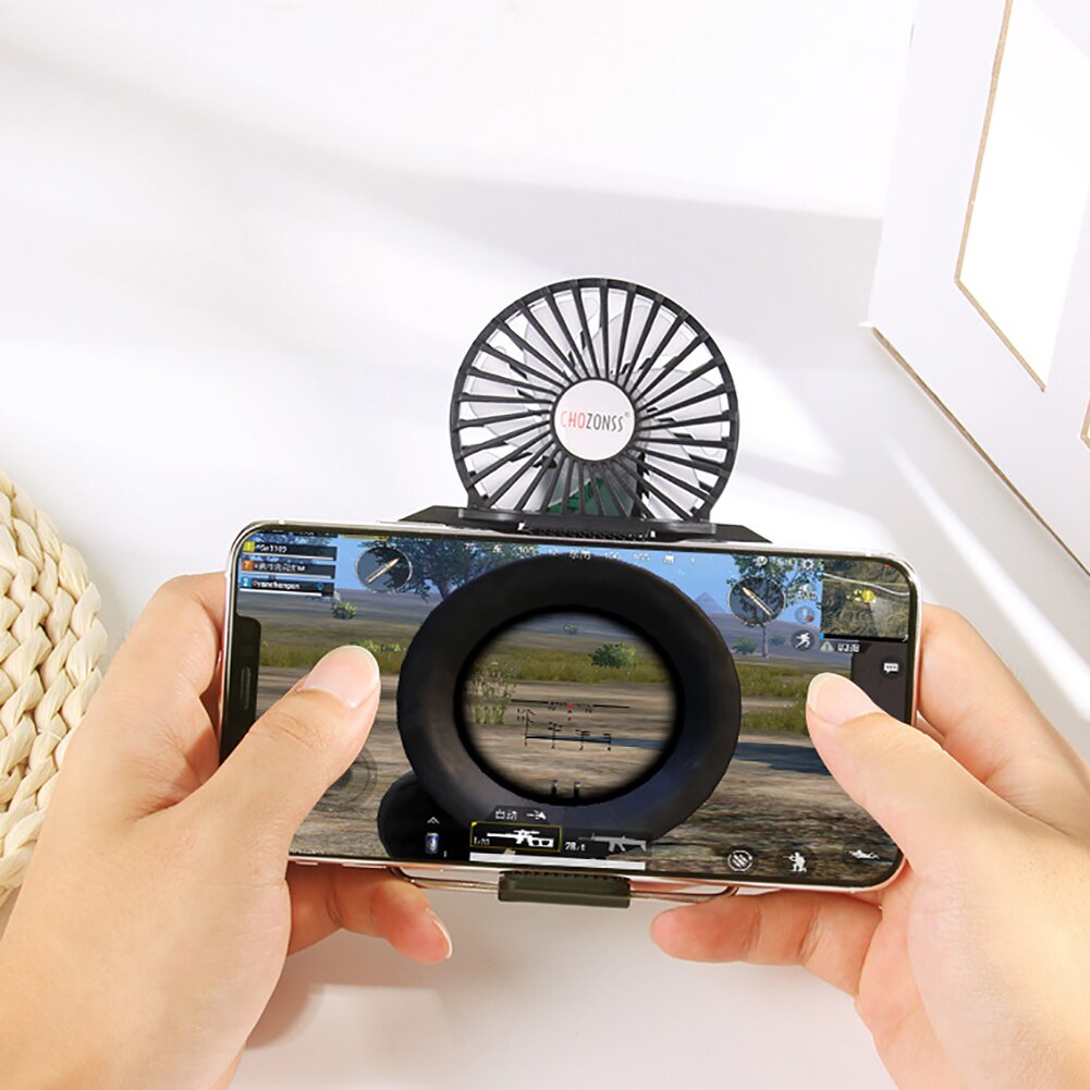 Suporte handheld portátil telescópico do telefone móvel de refrigeração suporte multifunções jogo controlador ventilador refrigeração telefone clipe titular