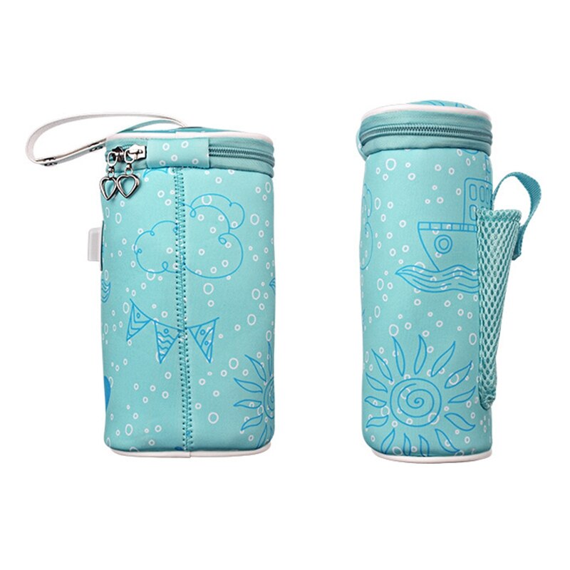 Usb-babyflesverwarmer, geïsoleerde tas, reisbeker, draagbare autoverwarmers, drink warme melk, thermostaatzak voor het voeden van pasgeborenen: Default Title