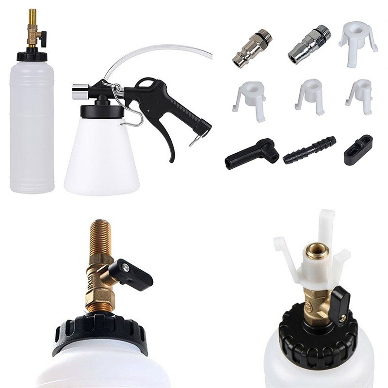 Kit de purgeur d'embrayage de frein à vide pneumatique 0.7 litres & 0.8L maître-cylindre outil de purge de liquide de pression d'air pour voitures