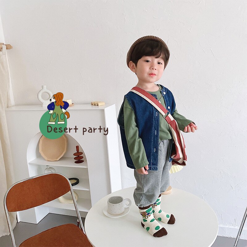 1-8Years Kinderen 4 Pairs Kinderen Sokken Lente Zomer Koreaanse Mode Cartoon Katoen Jongens Meisjes Sport Sokken