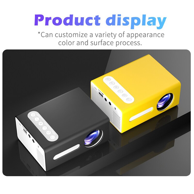 T300 Hd Mini Projector Inheemse 1080X1920P Led 320X240 Pixels Projector Video Home Cinema 3D Hdmi movie Game Draagbare Proyector