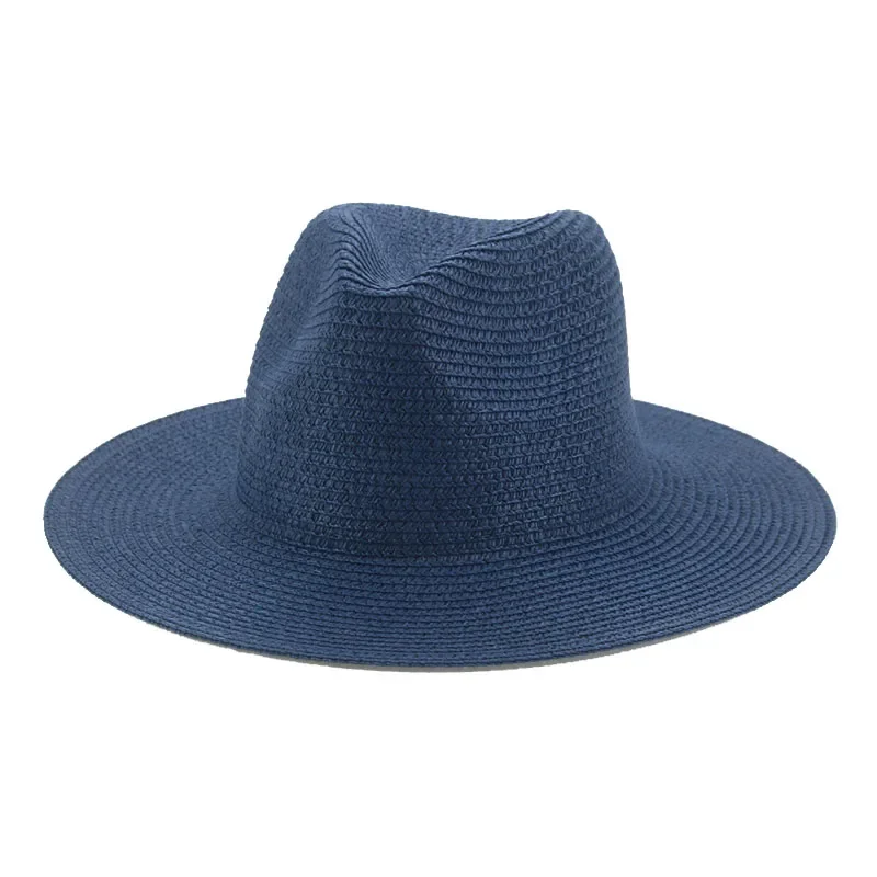 Vrouwen Hoeden Grote Rand 11Cm Mannen Vrouwen Kaki Wit Zwart Stro Hoeden Zon Strand Vrouwen Zomer Emmer Hoeden sombrero De Mujer: Oranje
