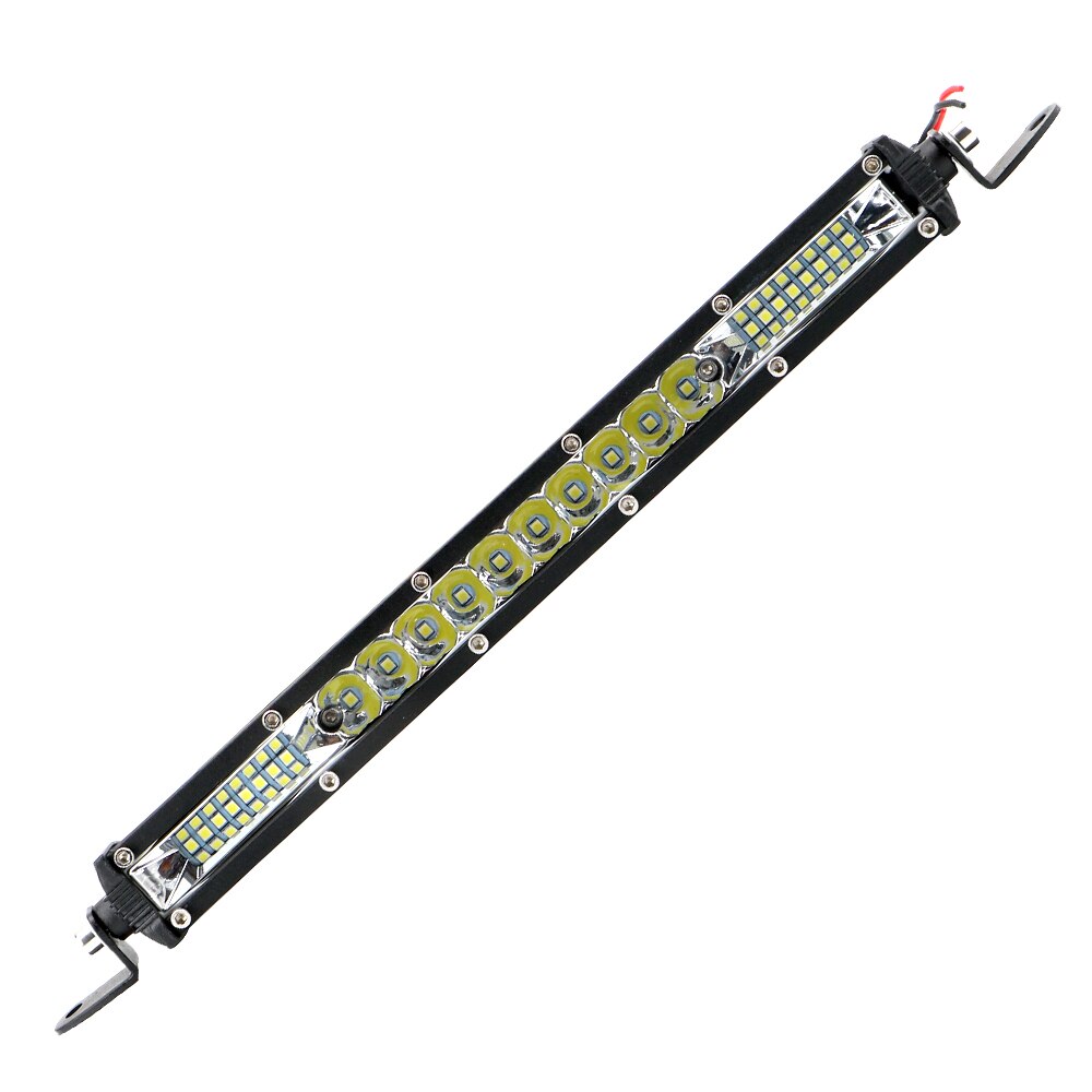 WOWLED Led-werklichtbalken, 2x 5 inch 36 W 10800 lumen twee rijen upgrade off road lichten lichtbalk, IP67 offroad rijden lampbalk voor auto kampvrachtwagen UTE 4x4 12V 24V