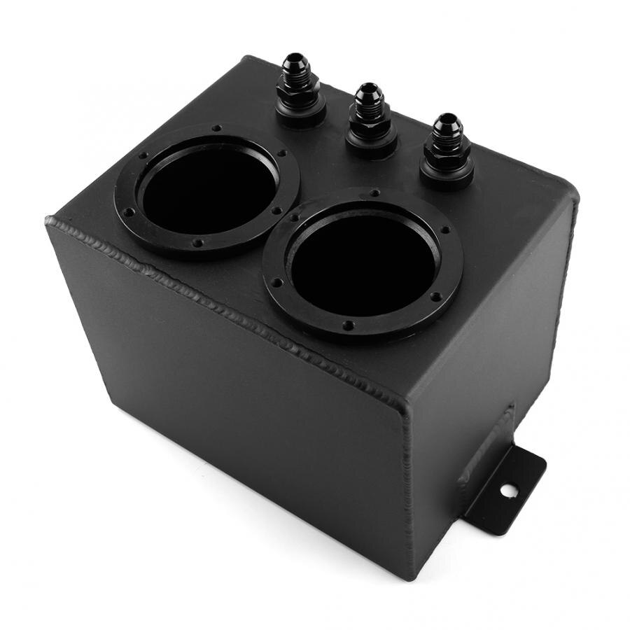 gasoline tank 4L Racing Car Fuel Surge Tank Can Aluminum Automobile Repacking Tools Universal Black car oil catch tank