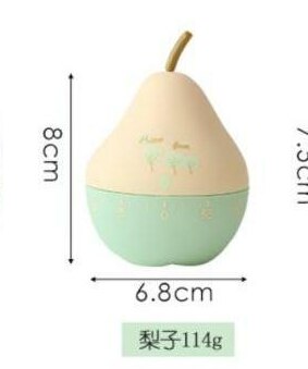 Leuke Student Roterende Timer Meisje Mooie Tijd Manager Leren Tijd Herinnering Mechanische Koken Timer Home Decor: Grijs