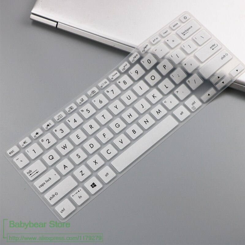 För asus vivobook  s13 s330un s330ua s330u s330 330 adol s tangentbordsskydd 13 13.3 tums silikon laptop tangentbord skyddande: Silver-